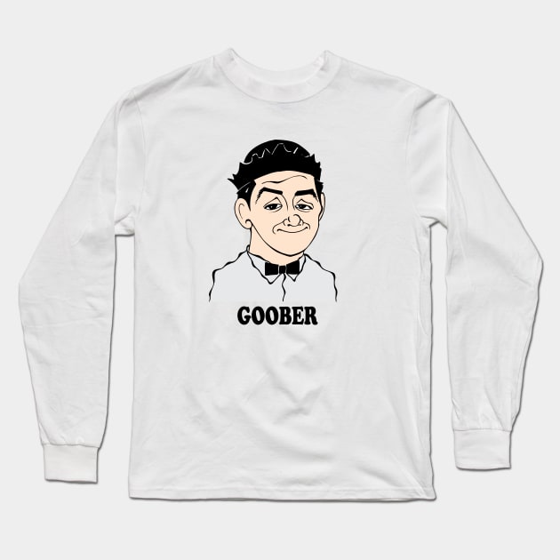ANDY GRIFFITH SHOW FAN ART - GOOBER Long Sleeve T-Shirt by cartoonistguy
